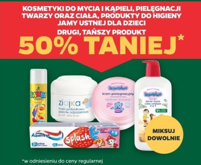 Kosmetyki do mycia i kąpieli, pielęgnacji twarzy oraz ciała, produkty do higieny jamy ustnej dla dzieci różne marki promocja w Netto