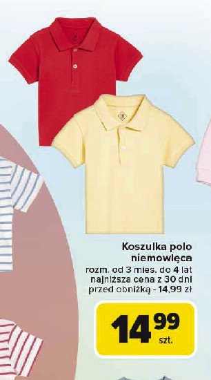 Koszulka polo niemowlęca promocja w Carrefour