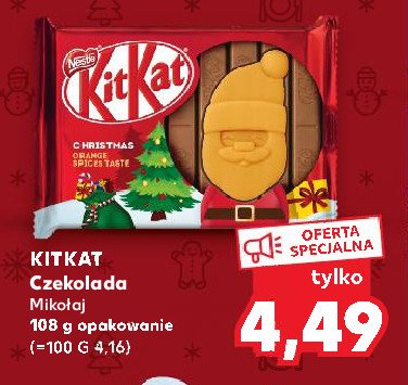 Czekolada christmas Kitkat promocja