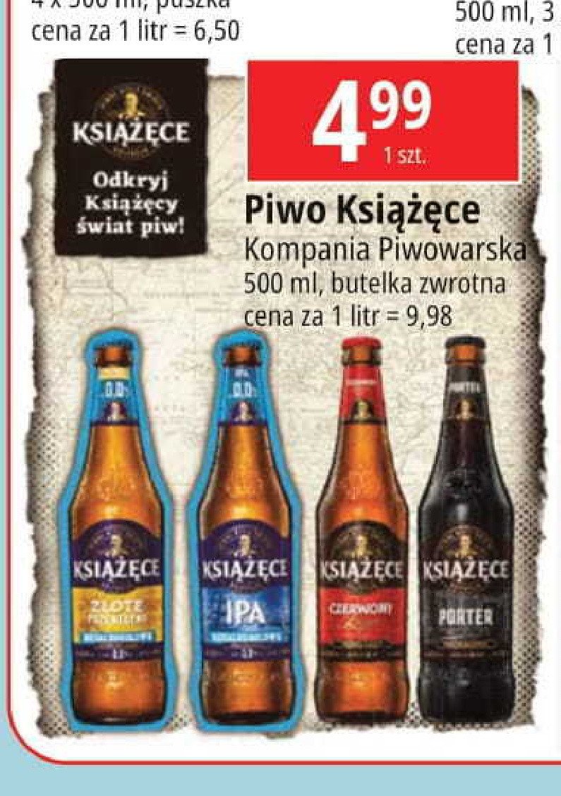 Piwo Książęce czerwony lager promocja