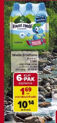 Woda niegazowana Żywiec zdrój zdrojek promocja