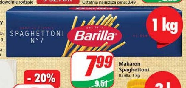 Spaghettoni no 7 Barilla promocja