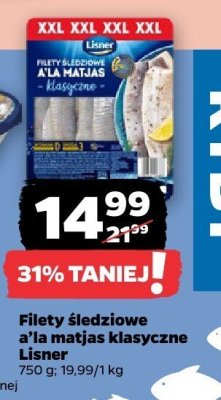 Filety śledziowe a'la matjas klasyczne  promocja w Netto