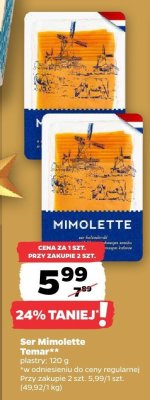 Ser Mimolette Tamar plastry promocja w Netto