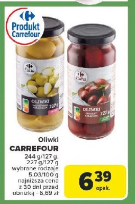 Oliwki greckie czarne kalamata Carrefour extra promocja