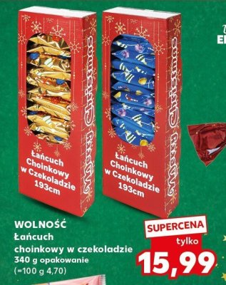 Łańcuch choinkowy w czekoladzie 340 g promocja w Kaufland