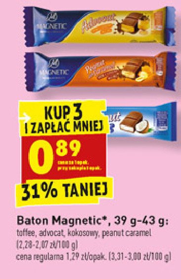 Baton orzeszki z karmelem Magnetic promocja