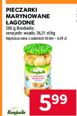 Pieczarki marynowane łagodne Bonduelle promocja