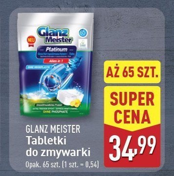 Tabletki do zmywarki platinum Glanzmeister promocja