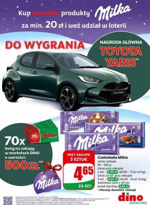 Czekolada Milka różne rodzaje promocja w Dino