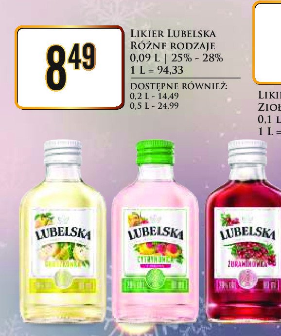 Wódka Lubelska gruszkówka promocja w Dino