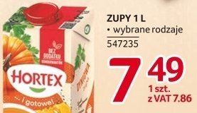 Zupy Hortex wybrane rodzaje promocja w Selgros