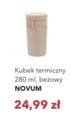 Kubek termiczny 280 ml, beżowy NOVUM promocja w Nela