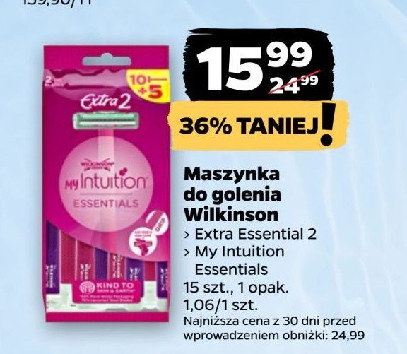 Maszynki jednorazowe do golenia WILKINSON EXTRA ESSENTIAL 2 promocja