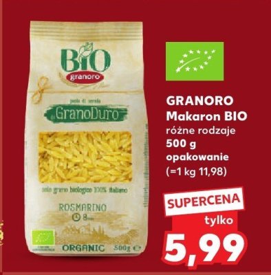 Makaron BIO, różne rodzaje promocja w Kaufland