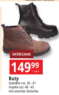 Buty m臋skie sk贸rzane 40-45 promocja w Biedronka