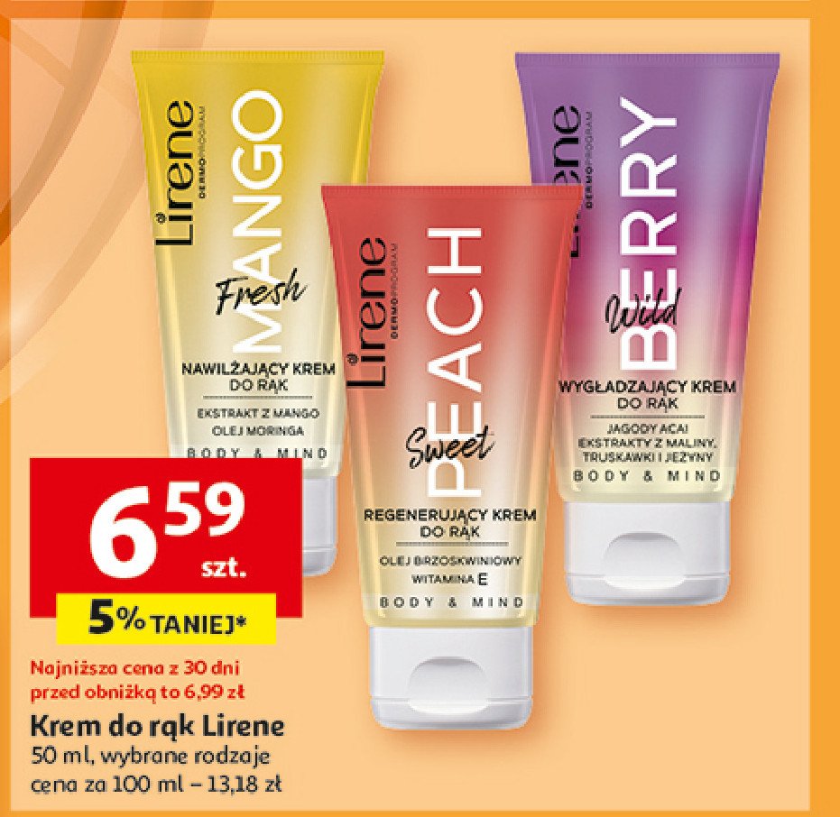 Krem do rąk berry Lirene body & mind promocja