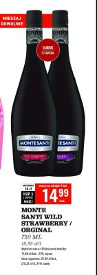 Wino Monte santi wild strawberry promocja