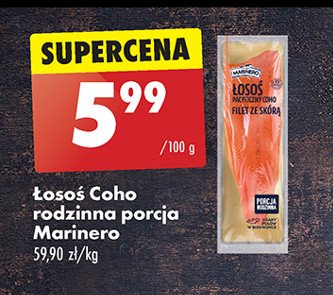 Łosoś pacyficzny filet ze skórą Marinero promocja