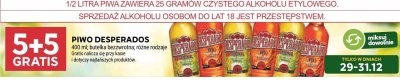 Piwo Desperados promocja w Stokrotka