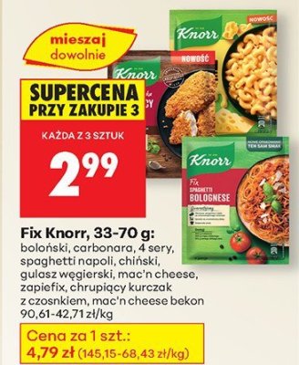 Fix spaghetti napoli promocja w Biedronka
