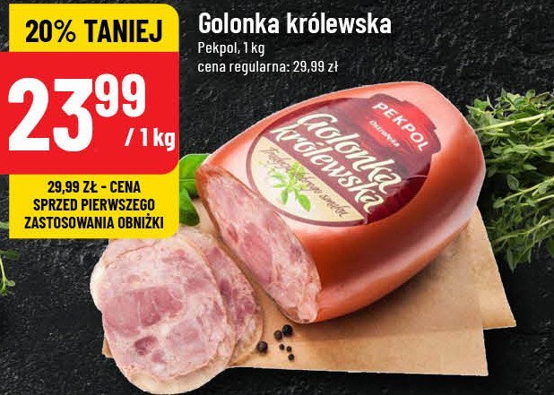 Golonka królewska Pekpol promocja