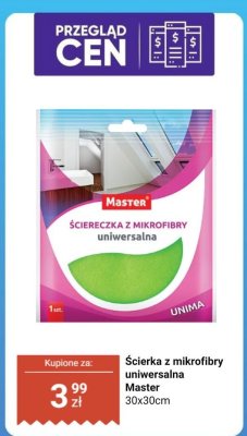 Ściereczka z mikrofibry uniwersalna Master promocja w Dino