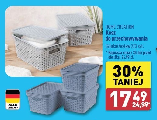 Kosz do przechowywania 14 l Home creation promocja