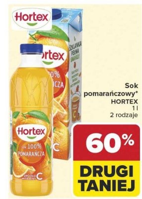 Sok pomarańczowy HORTEX promocja w Carrefour