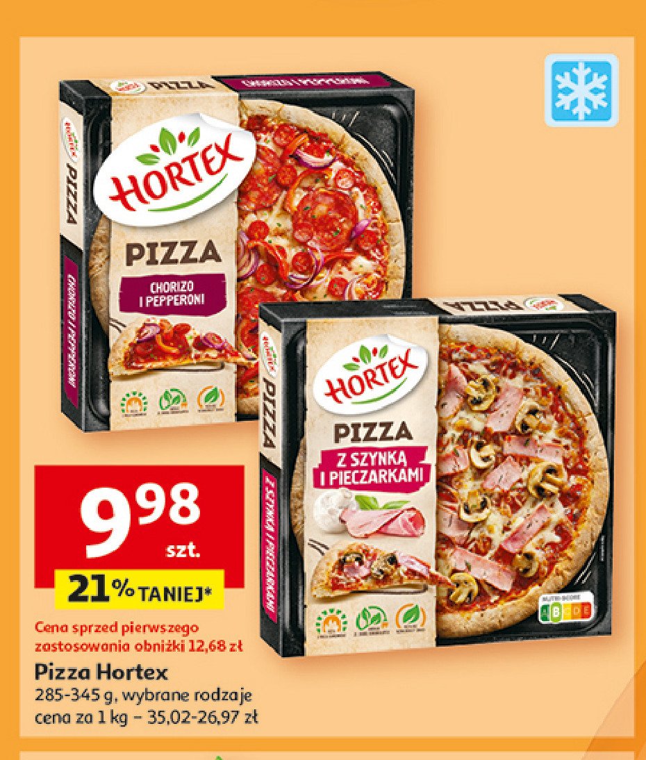 Pizza chorizo i pepperoni Hortex promocja w Auchan