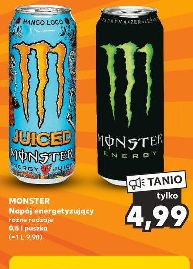 Nap贸j energetyczny Monster energy juiced mango loco promocja