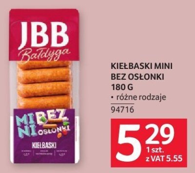 Kiełbaski mini bez osłonki wieprzowe promocja w Selgros