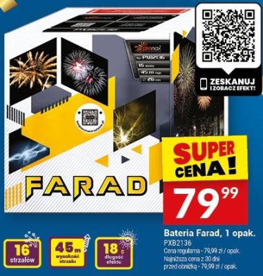 Bateria fajerwerków Farad, 1 opak. promocja w Twój Market