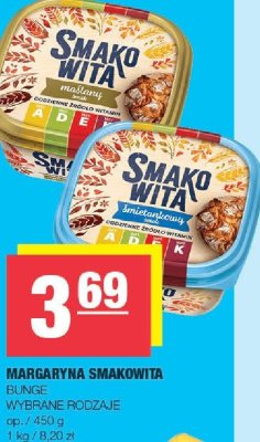 Margaryna Smakowita Bunge wybrane rodzaje promocja w SPAR