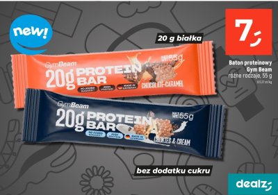 Baton proteinowy Gym Beam różne rodzaje promocja w Dealz