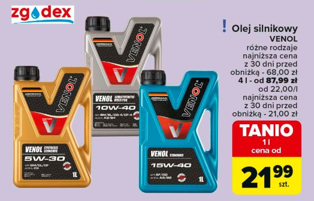 Olej 15w-40 VENOL promocja