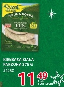 Kiełbasa biała parzona Dolina Dobra 375 g promocja w Selgros