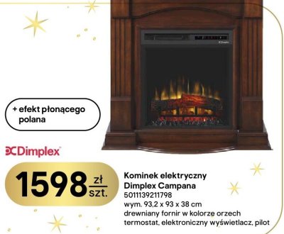 Kominek elektryczny Dimplex Campana promocja w Castorama