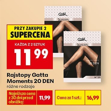 Rajstopy Gatta Moments 20 DEN, różne rodzaje promocja w Biedronka