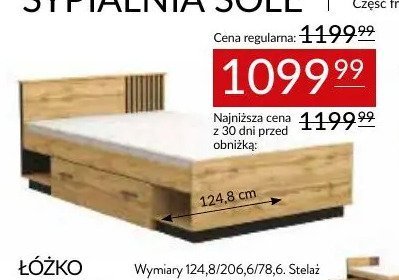 ŁÓŻKO SOLE LA20 promocja w Abra Meble