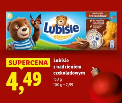 Ciastka Lubisie z nadzieniem czekoladowym promocja w Lidl