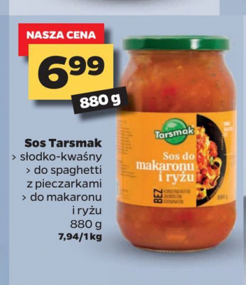 Sos do makaronu i ry偶u Tarsmak promocja