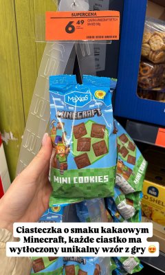 Ciasteczka Minecraft Mini Cookies 100g promocja w Biedronka