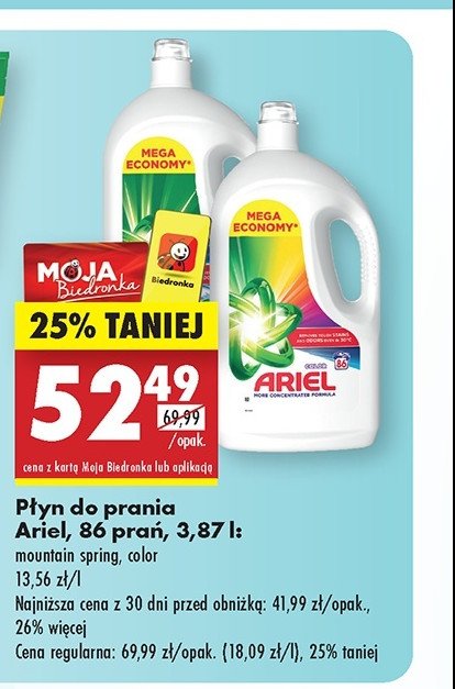 Żel do prania kolor Ariel promocja