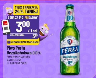Piwo Perła bezalkoholowa 0,0% promocja w POLOmarket
