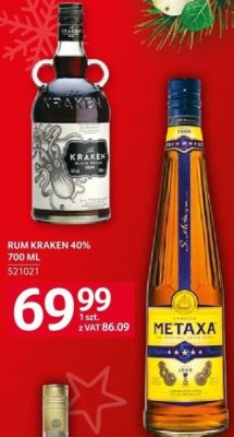 Rum Kraken 40% 700 ml promocja w Selgros