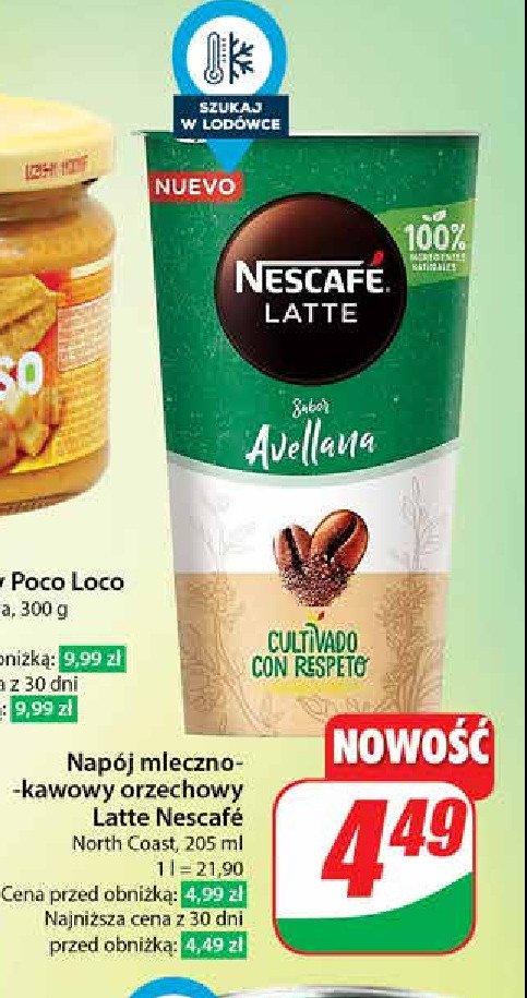 Napój mleczno-kawowy orzechowy Nescafe latte promocja