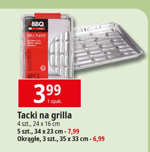 Tacki okr膮g艂e 35 x 33 cm Bbq promocja