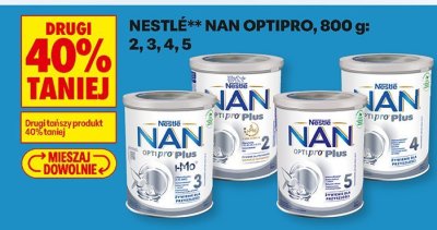 Mleko NAN OPTIPRO 800g 2, 3, 4, 5 promocja w Biedronka
