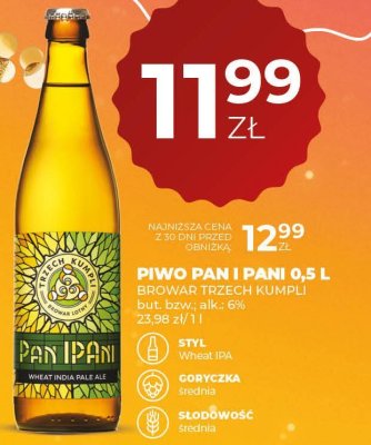 Piwo PAN I PANI 0,5 L promocja w Duży Ben